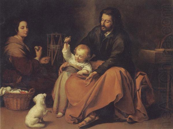 The Holy Family with a Little bird, Bartolome Esteban Murillo